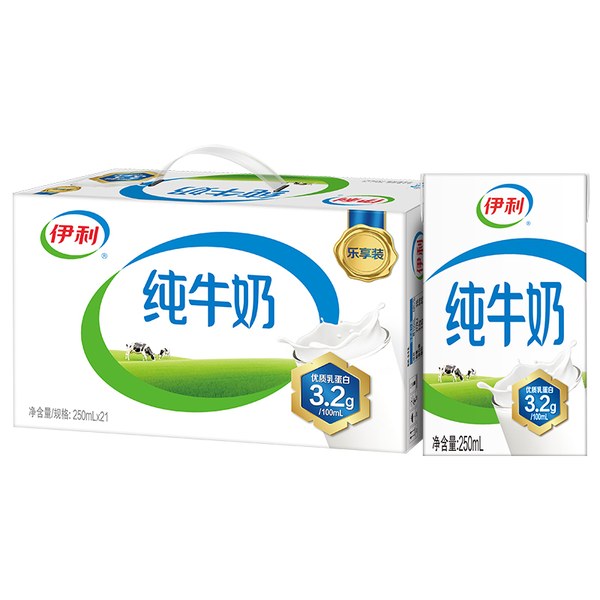 伊利纯牛奶 250ml×16盒